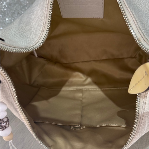 Coach Off-White Leather Shoulder Bag - Picture 9 of 14